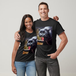 Schwarzer Panther (12) Wildkatze T-Shirt