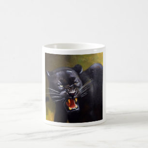 Schwarzer Panther (13) Wildkatze Kaffeetasse