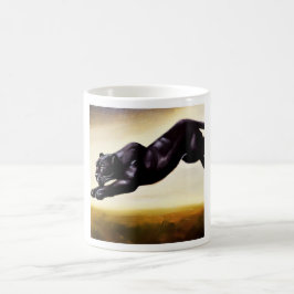 Schwarzer Panther (1) Wildkatze Kaffeetasse