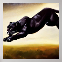 Schwarzer Panther (1) Wildkatze
