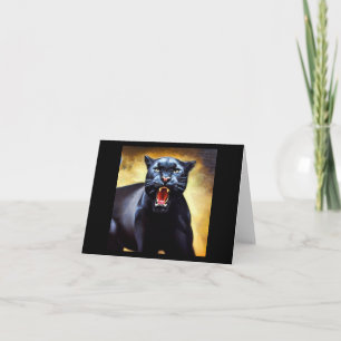 Schwarzer Panther (3) Wildkatze Karte