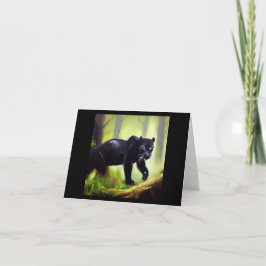 Schwarzer Panther (4) Wildkatze Karte