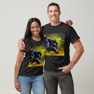 Schwarzer Panther (5) Wildkatze T-Shirt