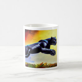 Schwarzer Panther (6) Wildkatze Kaffeetasse