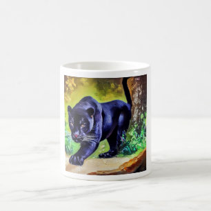 Schwarzer Panther (8) Wildkatze Kaffeetasse