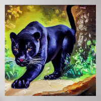 Schwarzer Panther (8) Wildkatze