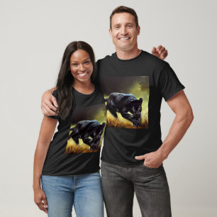 Schwarzer Panther (9) Wildkatze T-Shirt