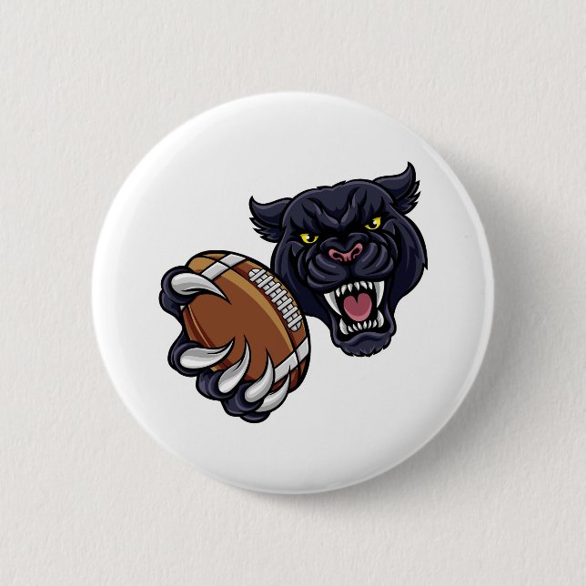 Schwarzer Panther-amerikanischer Button (Vorderseite)