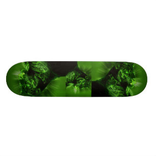 Schwarzer Panther auf Grün Skateboard