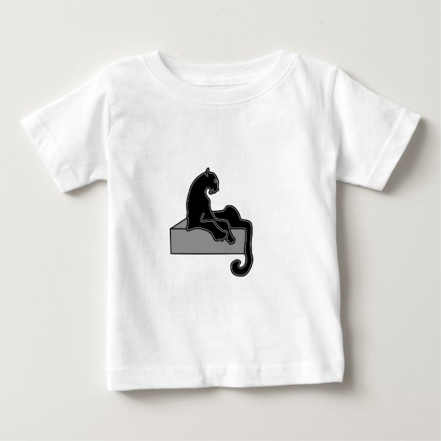 Schwarzer Panther Baby T-shirt (Vorderseite)
