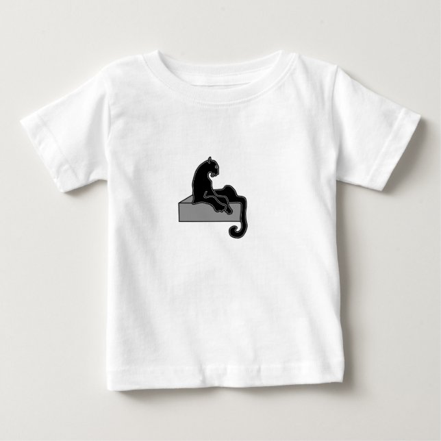 Schwarzer Panther Baby T-shirt (Vorderseite)