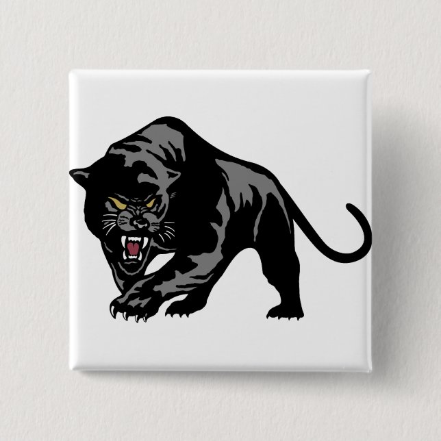 Schwarzer Panther Button (Vorderseite)