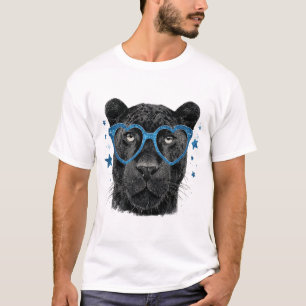 Schwarzer Panther - Design des Kriegers für Zäune  T-Shirt