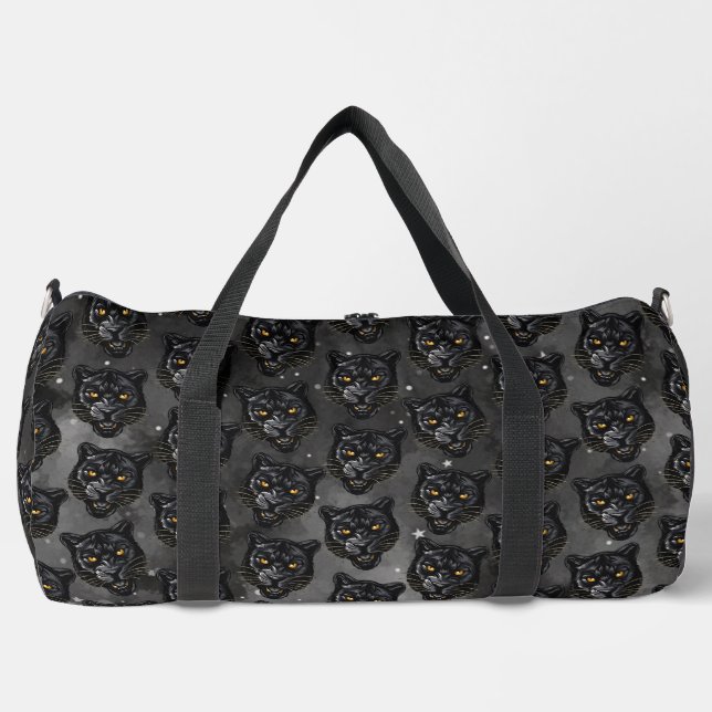 Schwarzer Panther Duffle Bag (Vorderseite)