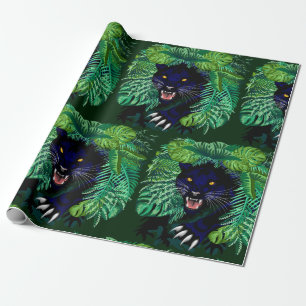 Schwarzer Panther Geist des Dschungels Geschenkpapier