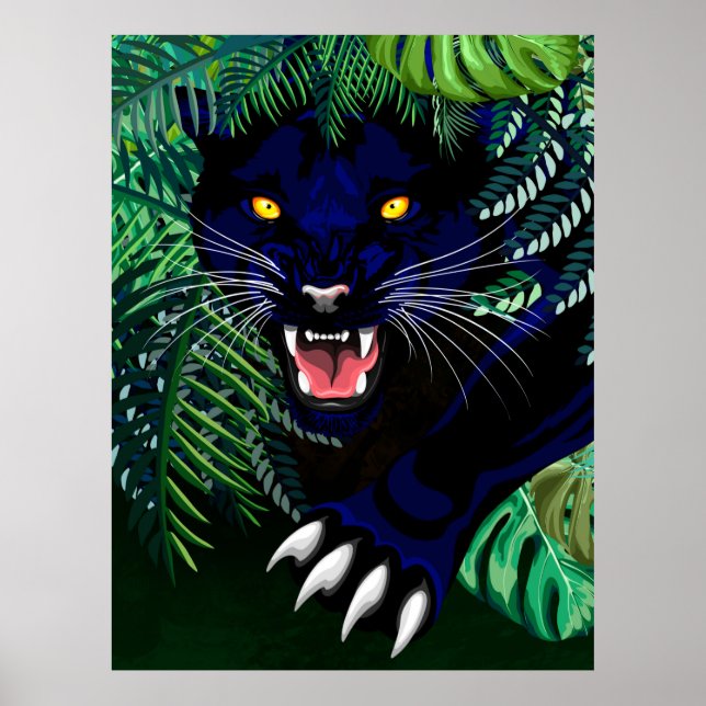 Schwarzer Panther Geist des Dschungels Poster (Vorne)