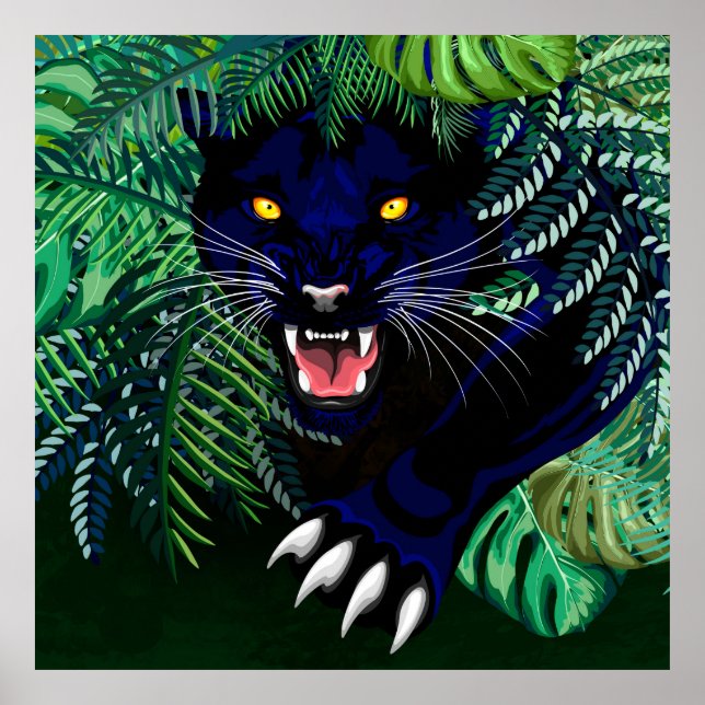 Schwarzer Panther Geist des Dschungels Poster (Vorne)