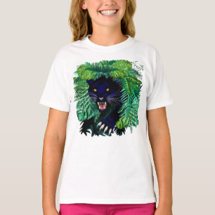 Schwarzer Panther Geist des Dschungels T-Shirt