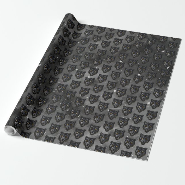 Schwarzer Panther Geschenkpapier (Ungerollt)