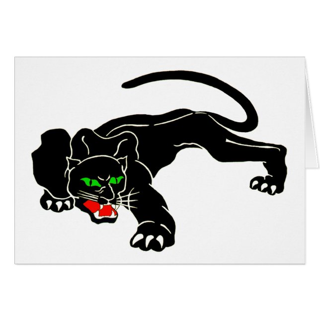 Schwarzer Panther - großer CAT (Vorderseite (Horizontal))