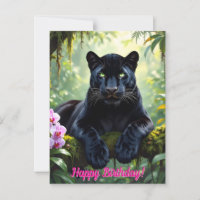 Schwarzer Panther im Dschungel