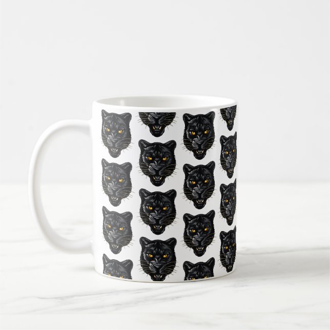 Schwarzer Panther Kaffeetasse (Links)