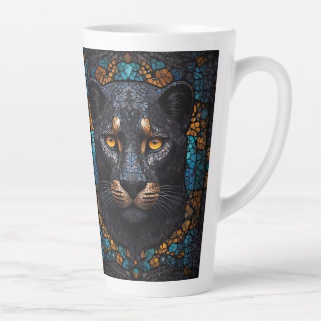 Schwarzer Panther Milchtasse (Rechts)
