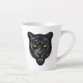 Schwarzer Panther Milchtasse