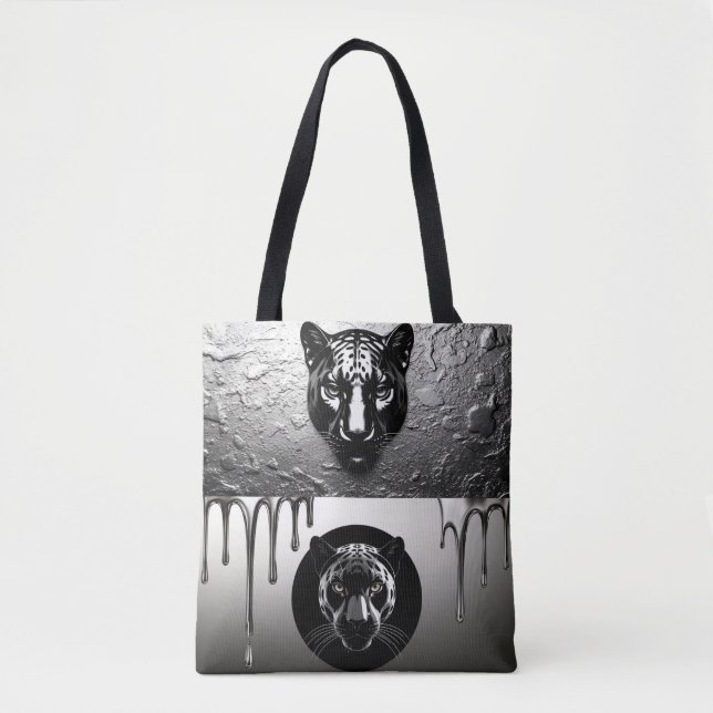 Schwarzer Panther mit Wassertropfen-Details 🐆 (Vorderseite)