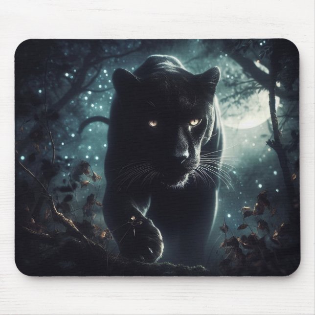 "Schwarzer Panther" Mousepad (Vorne)
