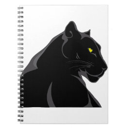 schwarzer Panther Notizblock