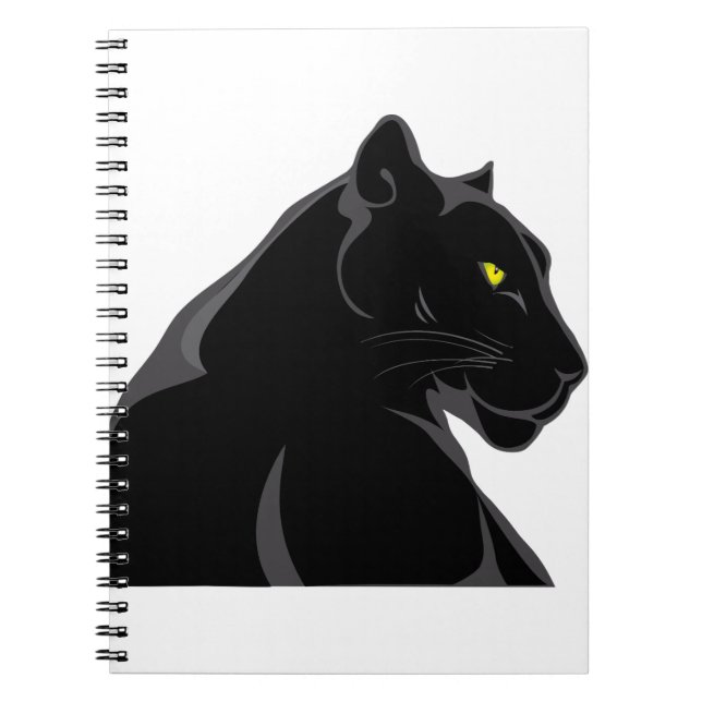 schwarzer Panther Notizblock (Vorderseite)