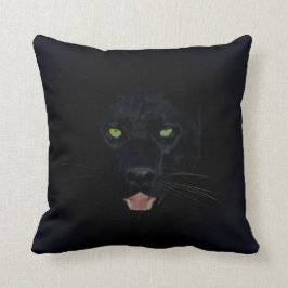 Schwarzer Panther-Pilz Kissen
