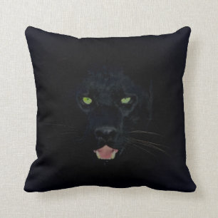 Schwarzer Panther-Pilz Kissen