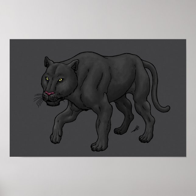 Schwarzer Panther Poster (Vorne)