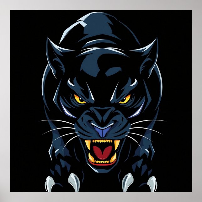 Schwarzer Panther Poster (Vorne)