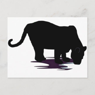 Schwarzer Panther Postkarte