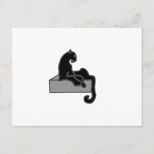 Schwarzer Panther Postkarte