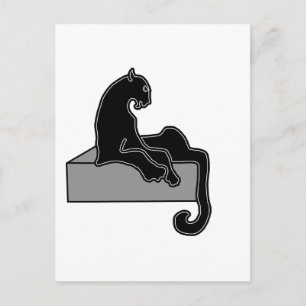 Schwarzer Panther Postkarte