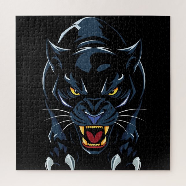 Schwarzer Panther Puzzle (Vertikal)