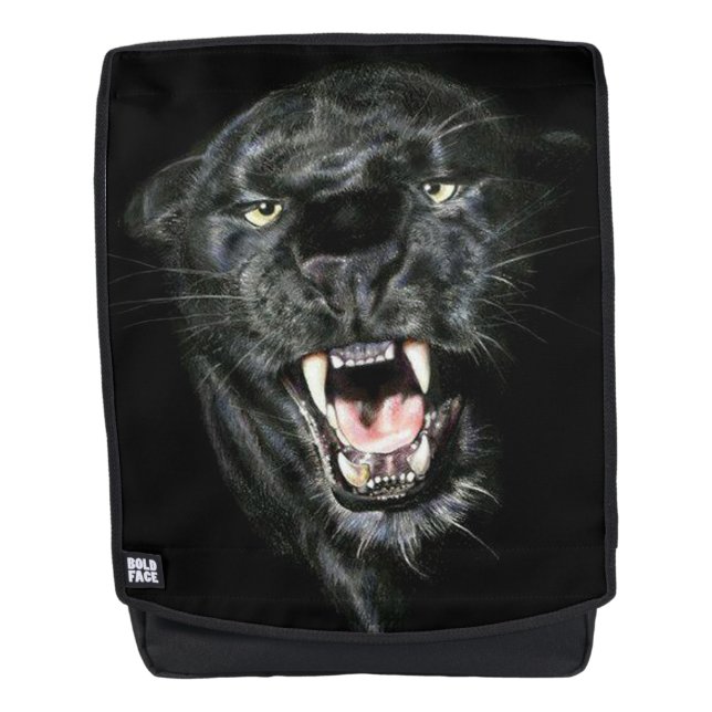 Schwarzer Panther Rucksack (Vorderseite)