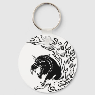 Schwarzer Panther Schlüsselanhänger