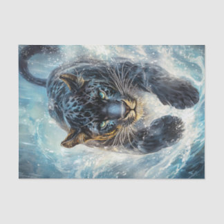 Schwarzer Panther Seidenpapier