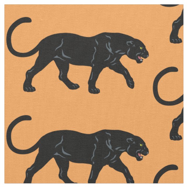 Schwarzer Panther Stoff (Nahaufnahme)
