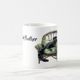 Schwarzer Panther-Stuhl Kaffeetasse