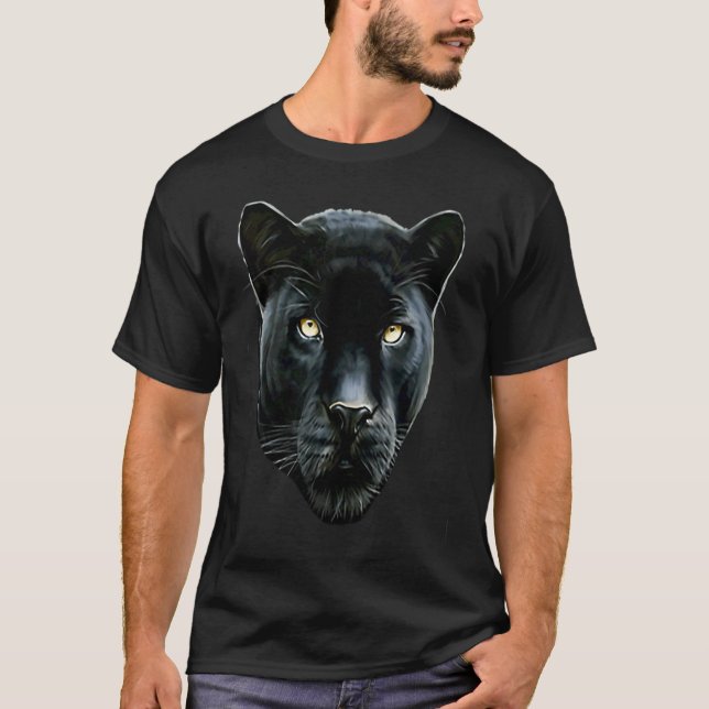 Schwarzer Panther T-Shirt (Vorderseite)
