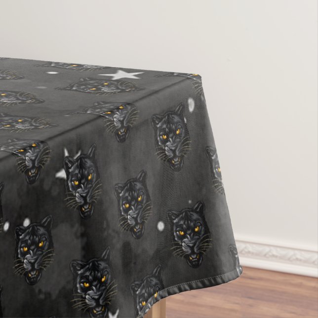 Schwarzer Panther-Tischdecke Tischdecke (Beispiel)