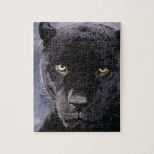 Schwarzer Panther Up Nah Puzzle