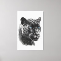 Schwarzer Panther - Zeichnend Stift