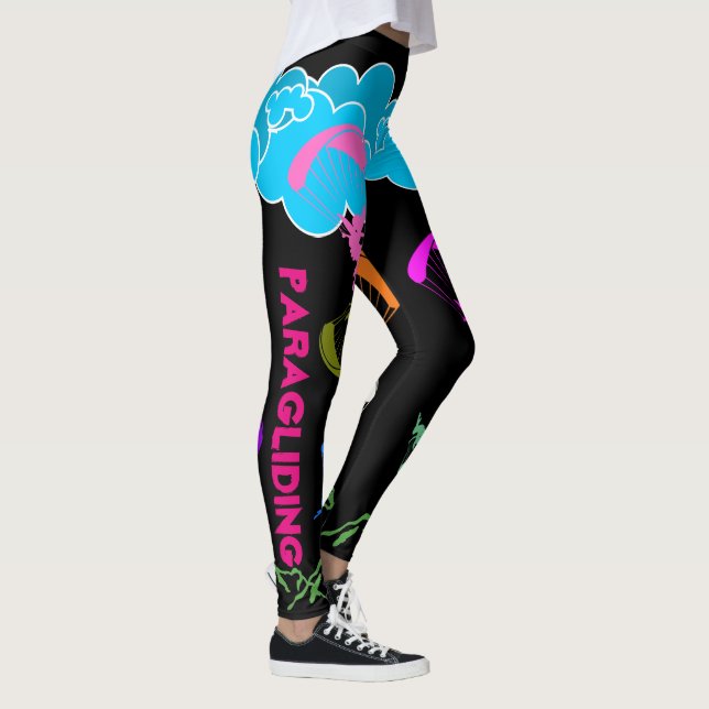 Schwarzer Paraglider-Leggings Leggings (Rechts)
